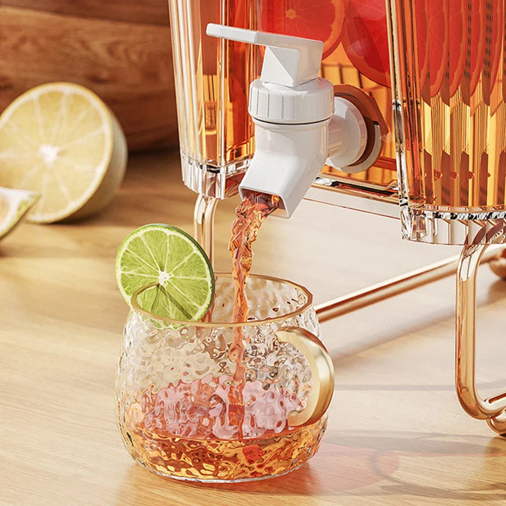 Lisslune | Built-in Spigot Portable Family-Sized Cold Beverage Dispenser