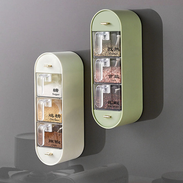 Lisslune | Kitchen Organizer Wall-Mounted Seasoning Station