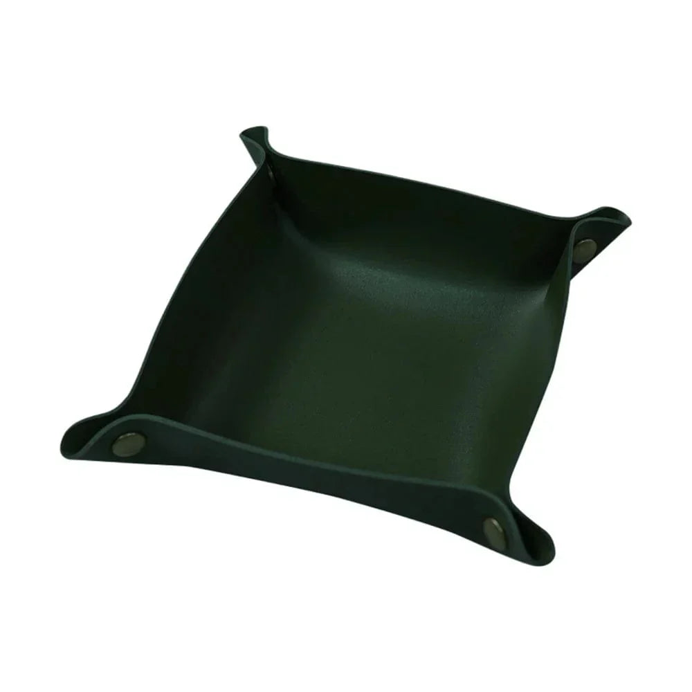 Lisslune | Leather tray catch basin storage box