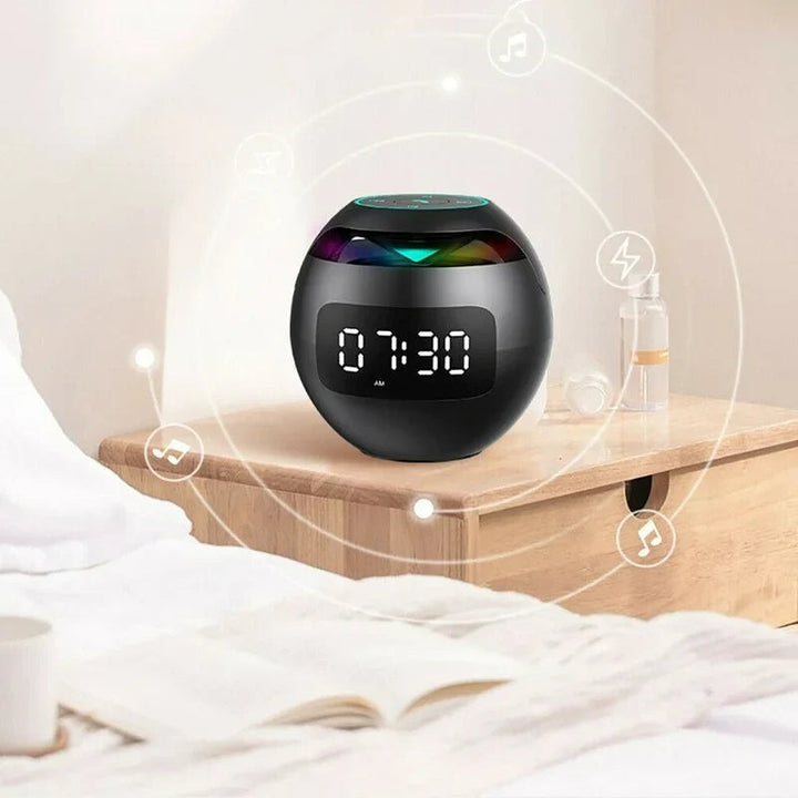 Lisslune | VibeClock - Bluetooth Alarm Clock Speaker with LED Display