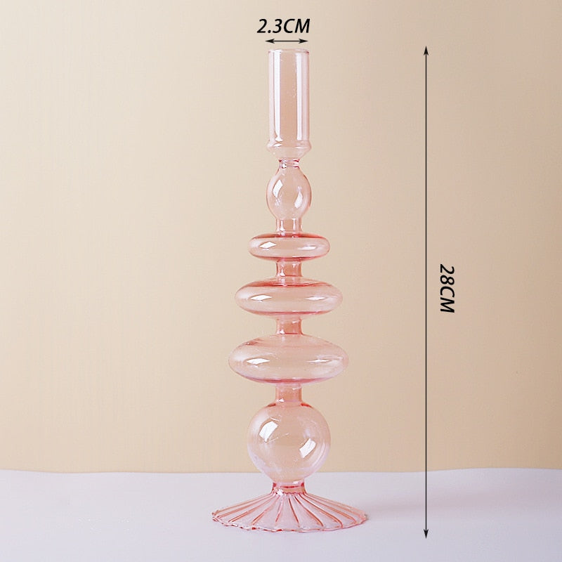 Lisslune | Lilac Candle Holder made of Glass