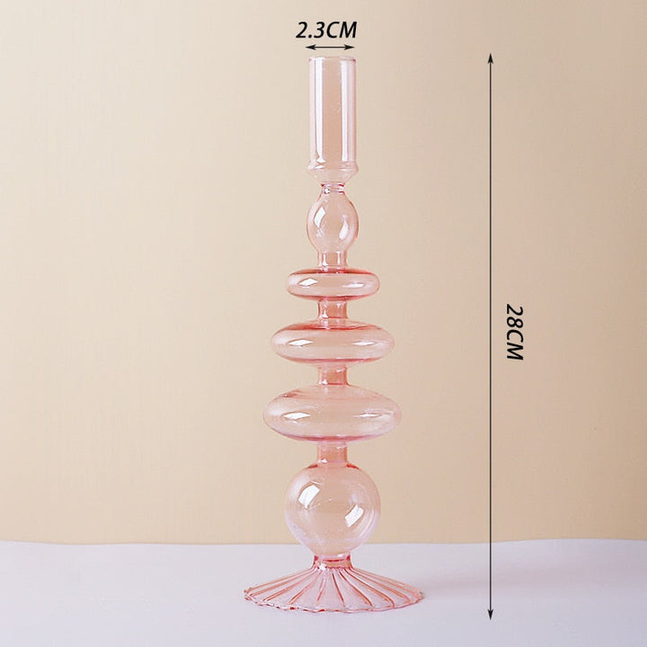 Lisslune | Lilac Candle Holder made of Glass