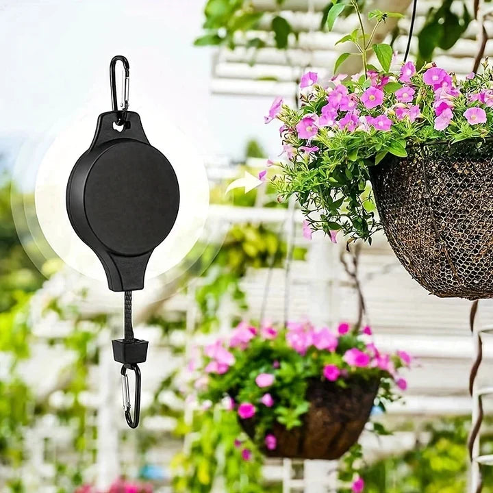 Lisslune | PlantLift - Adjustable Hanging Hooks for Plants and Baskets