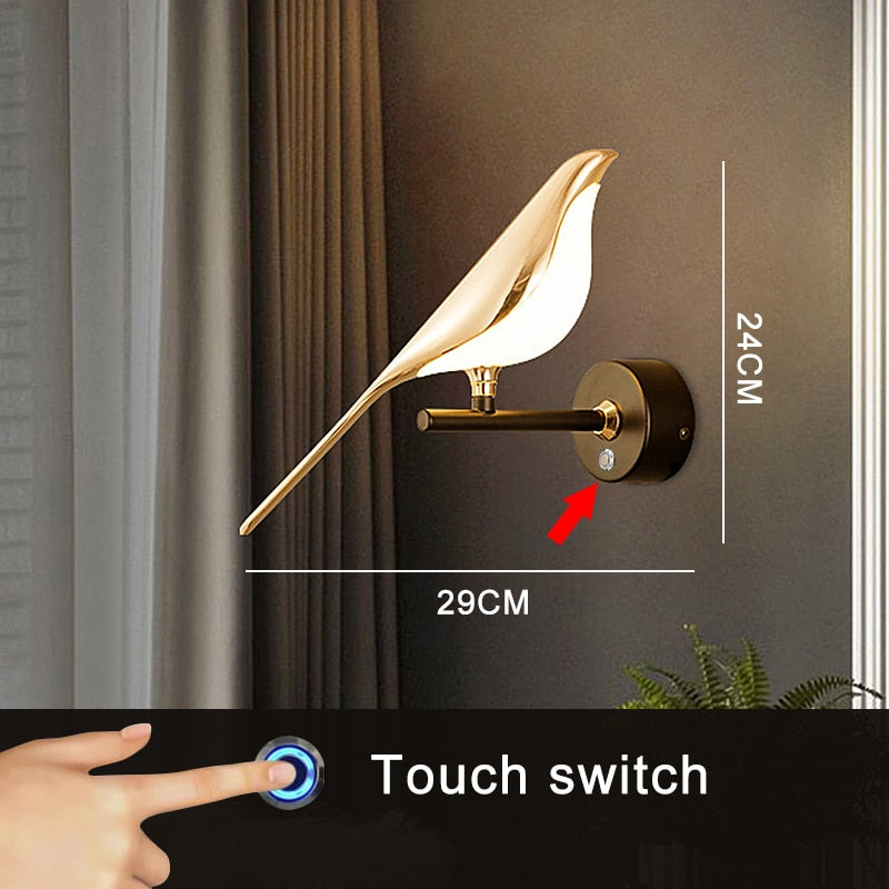 Lisslune | Modern Nordic Wall Bird Lamp