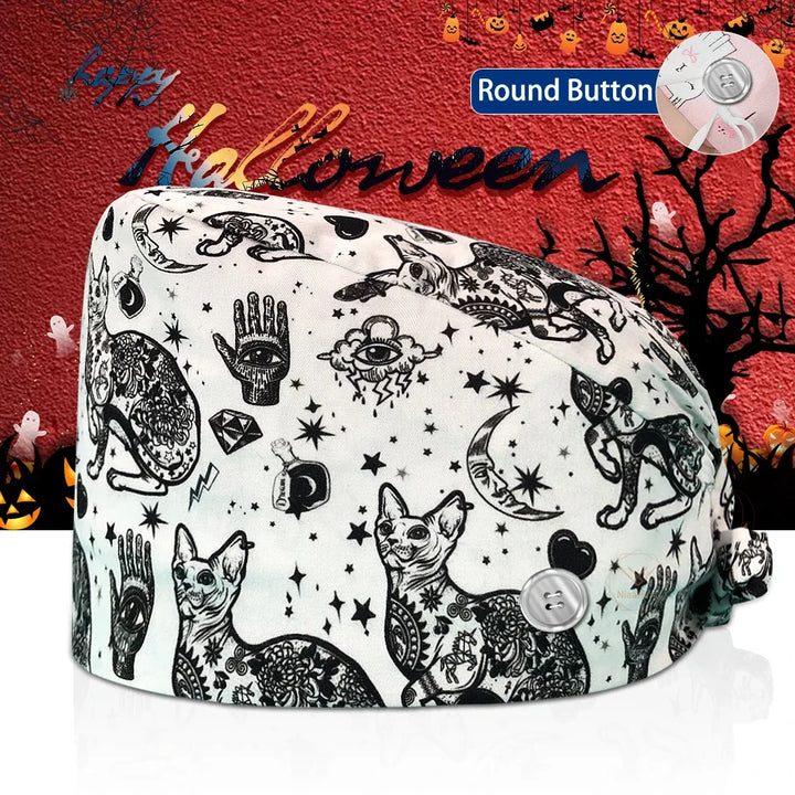 Lisslune | Surgical Skull Print Apron with Adjustable Design and Button