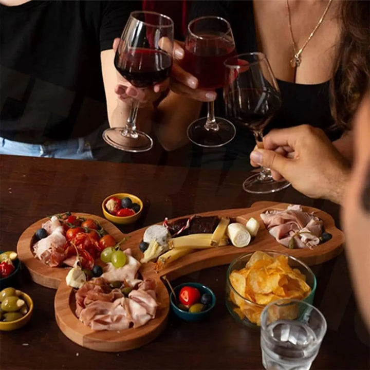 Lisslune | Funny Adult-Themed Multi-Compartment Serving Board