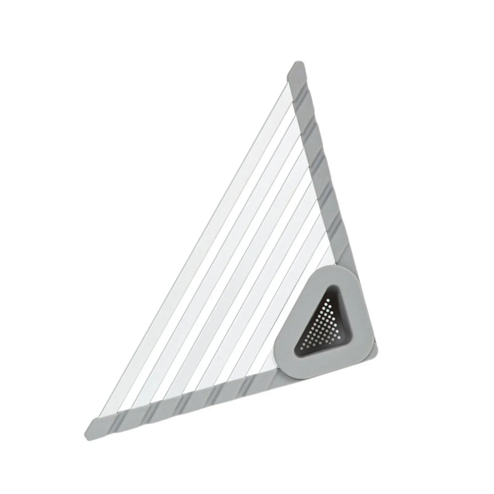 Lisslune | Sink Mounted Triangle Drainage Rack Kitchen Storage Shelf