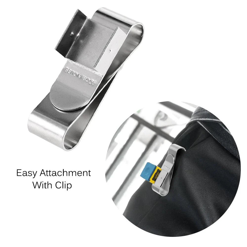Lisslune | Stainless Steel Magnetic Billiard Chalk Holder - Essential Accessory for Cue Players
