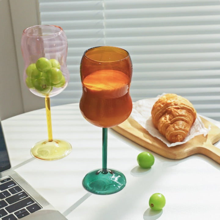 Lisslune | 2-colored Chubby wine glass