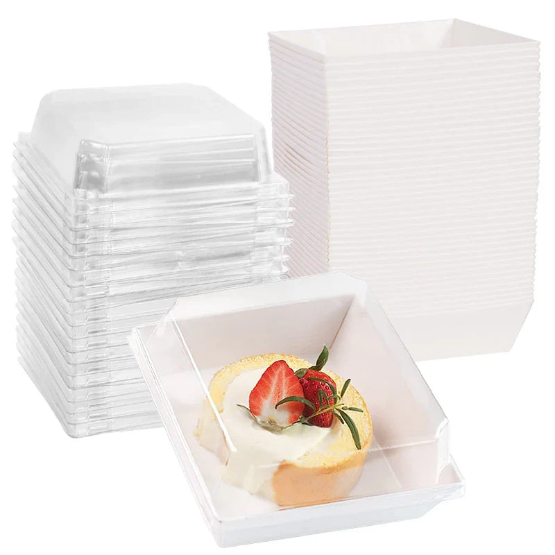 Rynx 10/5pcs Cake Dessert Donut Box Kraft Paper Cookie Bakery Food Sandwich Packaging Box Wedding Birthday Party Christmas Household Items