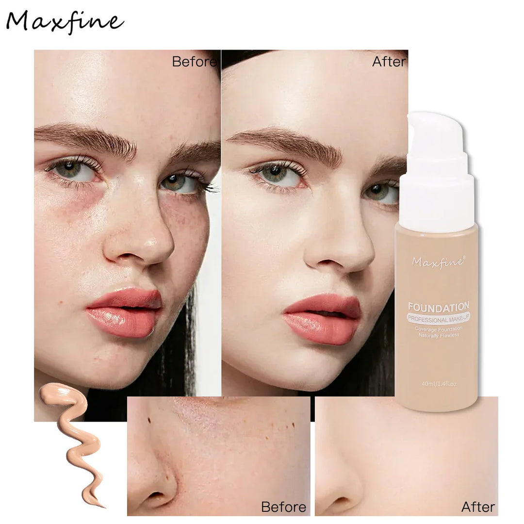 Rynx | Liquid Face Foundation Cream Oil Control BB Cream Matte Base Brightening Concealer Long-lasting Full Coverage Women's Makeup Cosmetics