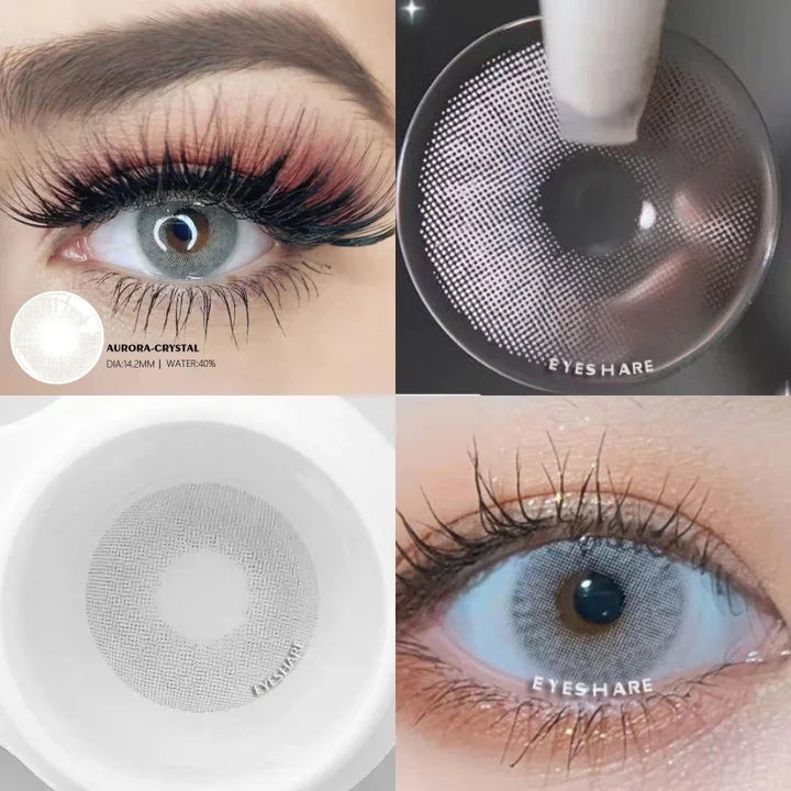 Rynx | 1 Pair Colored Lenses Ocean Colored Contact Lenses Beautiful Pupil Makeup Contact Lens Annual Use Cosmetic Beauty Eye Lenses