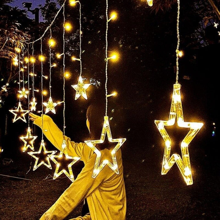Lisslune | Solar Moon Star Lamp LED String Lights Decoration