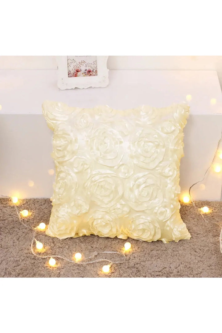 Lisslune | 3D Rose pillow cover