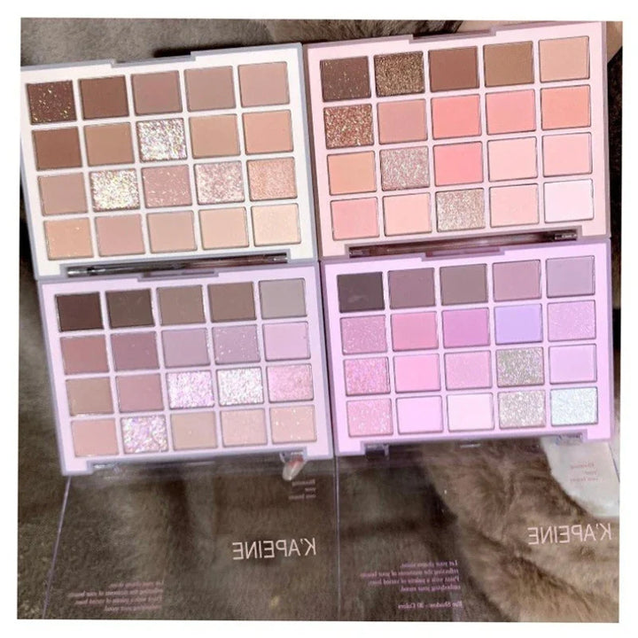 Rynx | 20 Colors Matte Glitter Eyeshadow Palette Korean Makeup Pearlescent Eyeshadow Waterproof Acrylic Shadow Palettes Women's Cosmetics