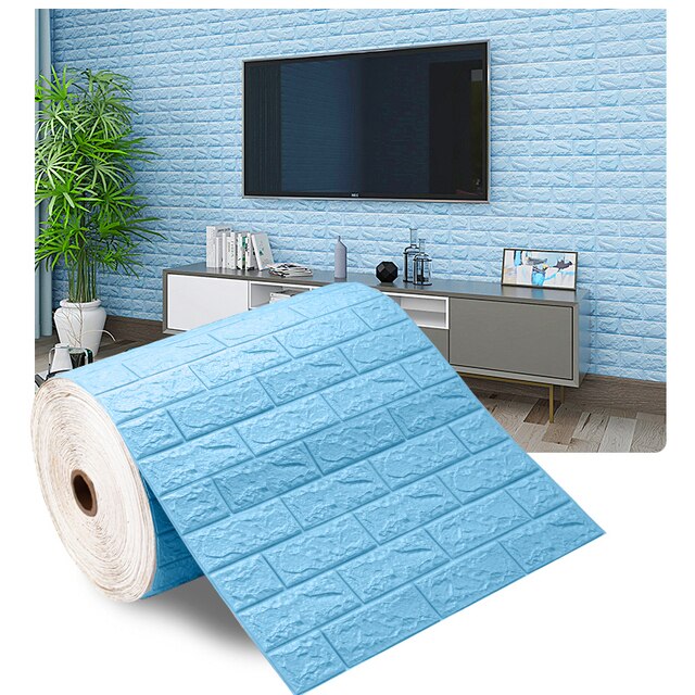 Lisslune | 3D Self-Adhesive Soft Brick Wall Stickers