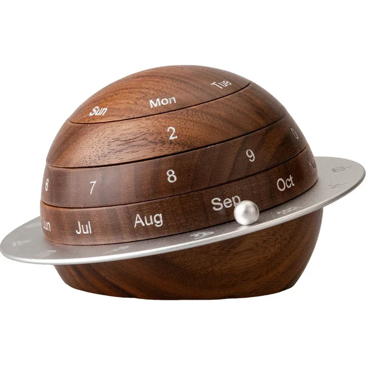Lisslune | Cosmic Cycle Minimalist Rotating Wooden Calendar
