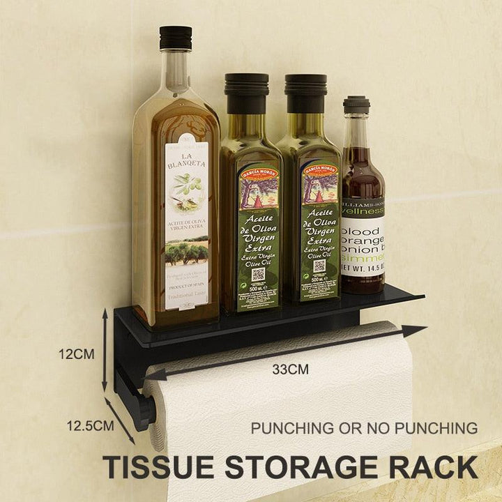 Lisslune | Elegant multifunctional aluminum storage rack with stylish hooks