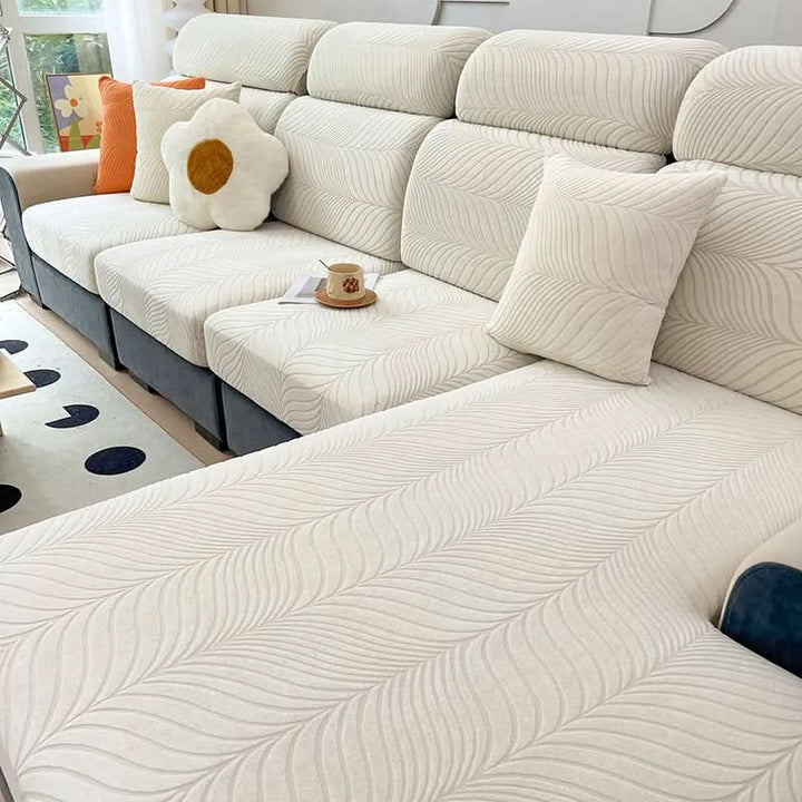 Lisslune | PlushSecure - Elegant Jacquard Sofa Cover for Non-Slip Comfort