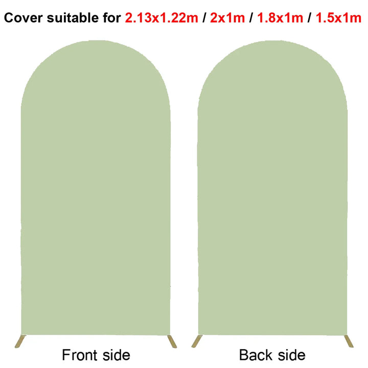Rynx | 2M Metal balloon arch background stand birthday balloons party backdrop covers photo shoot double-sided elastic fabric background