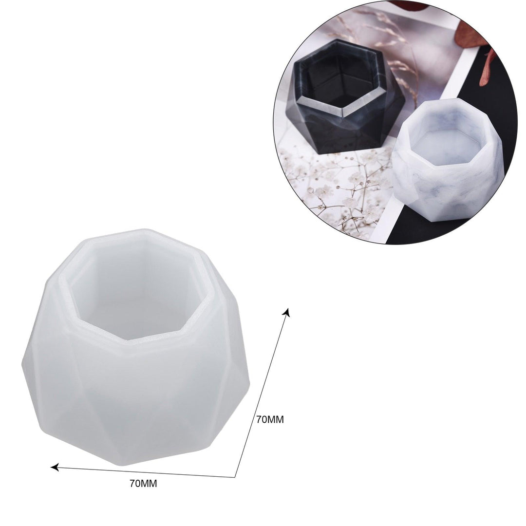 Lisslune | Silicone mold set for creative candle jars and flower planters