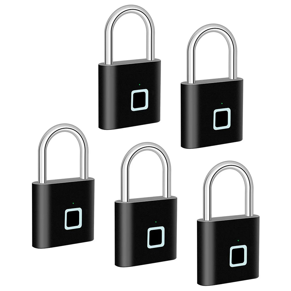 Lisslune | Smart Fingerprint Padlock with USB Charging & Waterproof Design – Titan