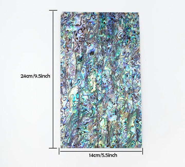 Lisslune | Bright shimmering abalone celluloid guitar head veneer sheet for luthiers - 1PC inlay strip