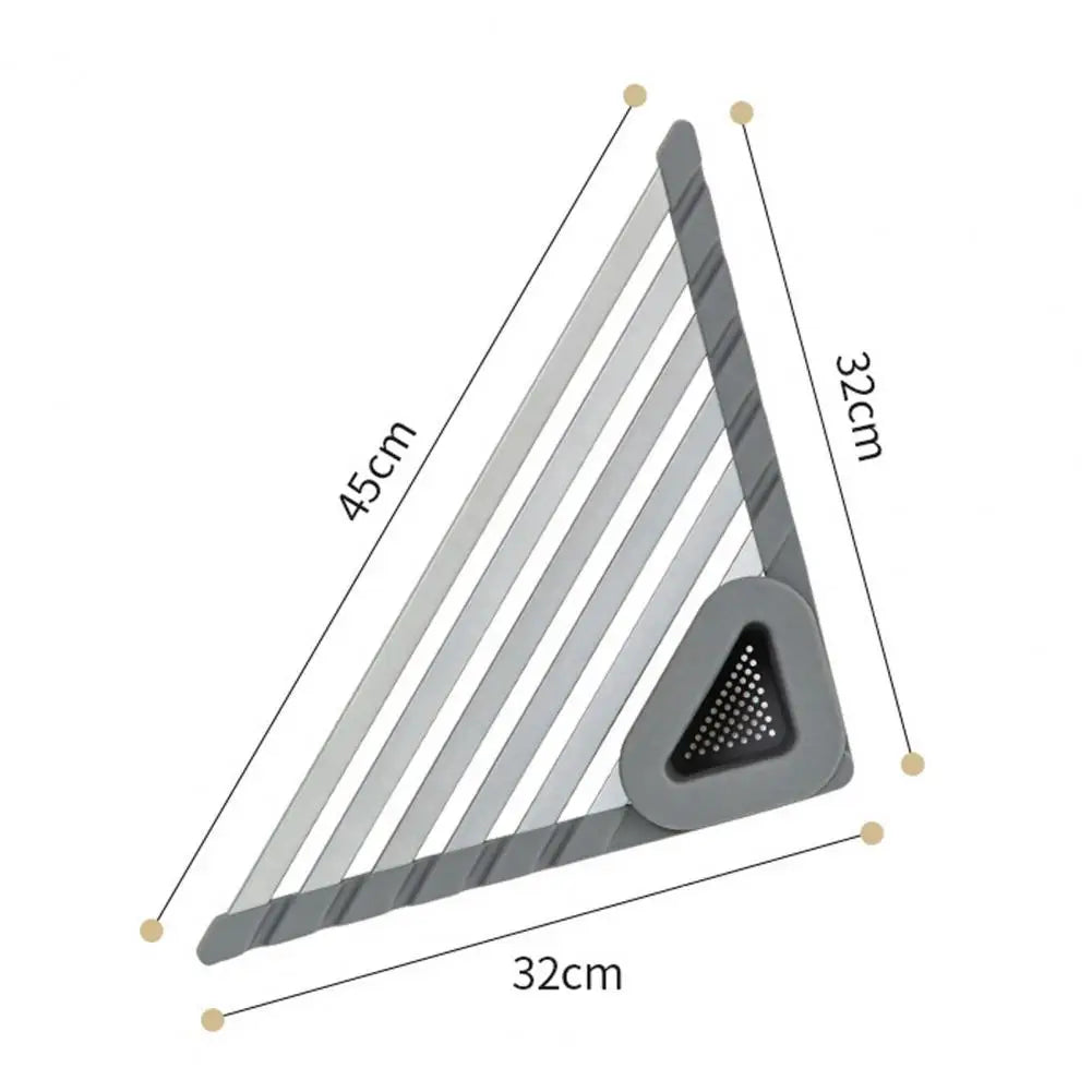 Lisslune | Triangle Slip-Resistant Sink Corner Storage Shelf Rack
