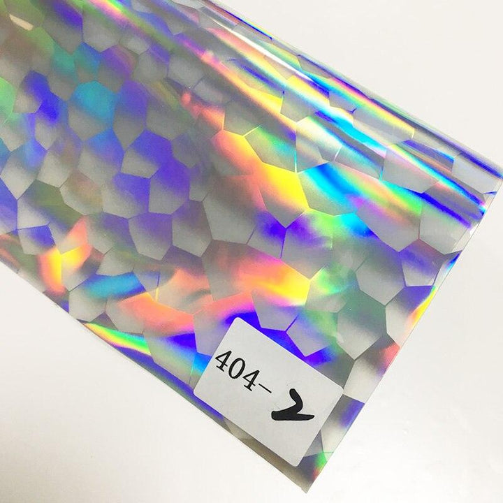 Lisslune | Iridescent football pattern PVC jelly vinyl fabric - Ideal for creative projects