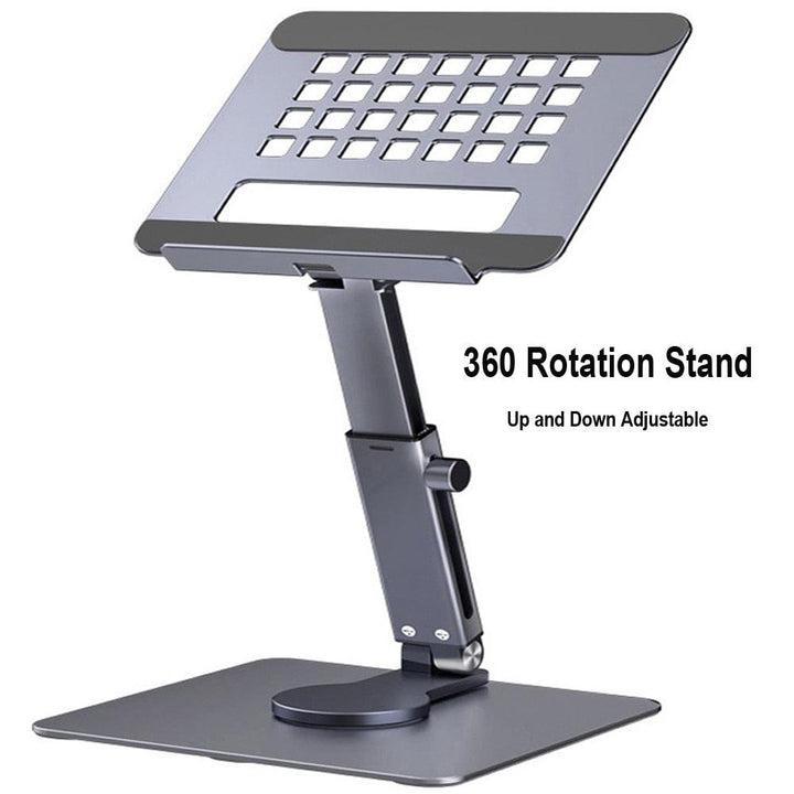 Lisslune | Premium Adjustable 360° Rotatable Tablet and Laptop Stand - Durable Aluminum Alloy Holder