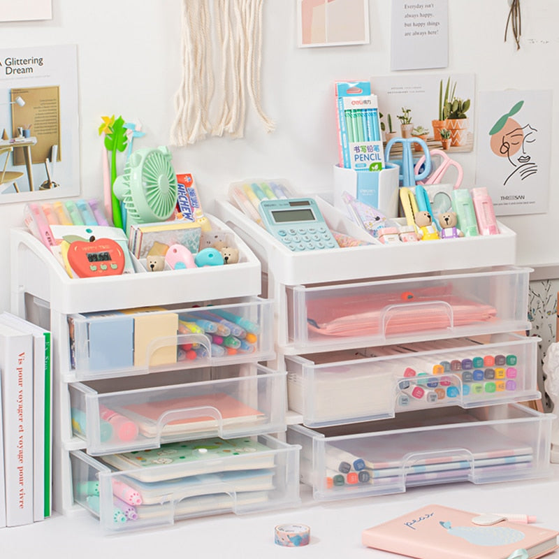Lisslune | Tidy Tower Desk Organizer Storage Box