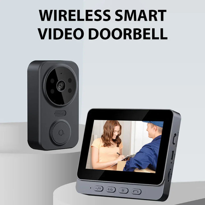 Lisslune | Wireless Video Doorbell with 4.3" IPS Screen & Night Vision