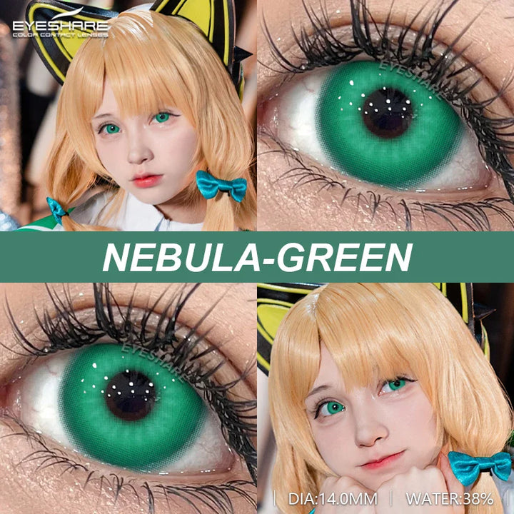 Rynx | 2 Piece Set Cosplay Contact Lenses for Eyes Anime Colored Contact Lenses Blue Contact Halloween Beautiful Pupil Annual Contact Lenses