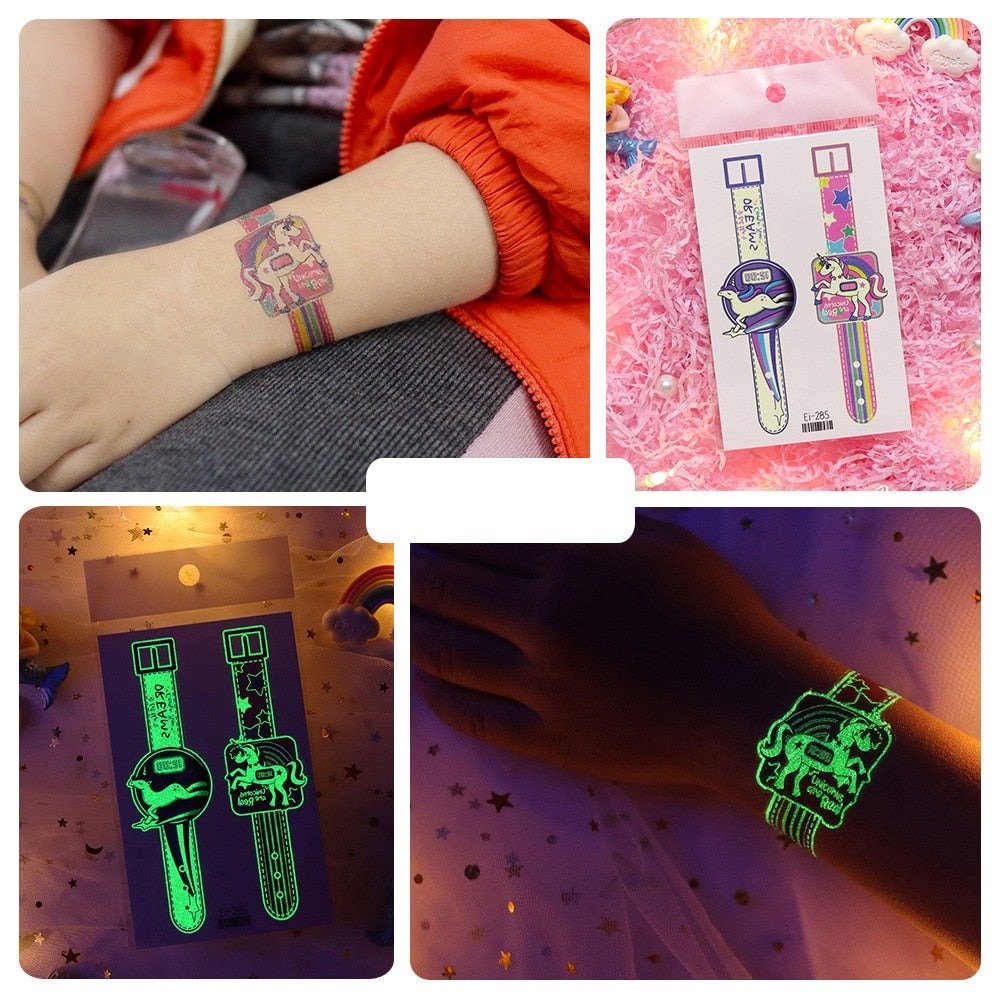 Lisslune | Luminous, washable watch tattoo stickers