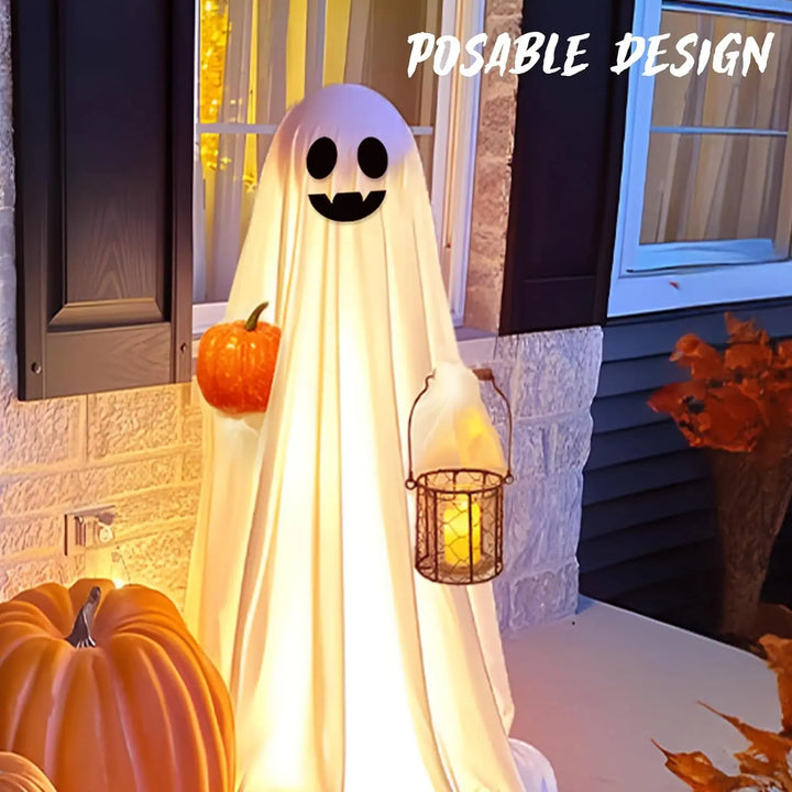 Rynx | New Ghost Lantern Halloween Decoration Courtyard Decoration Halloween Gift Courtyard Standing Spirit Face Halloween Decoration