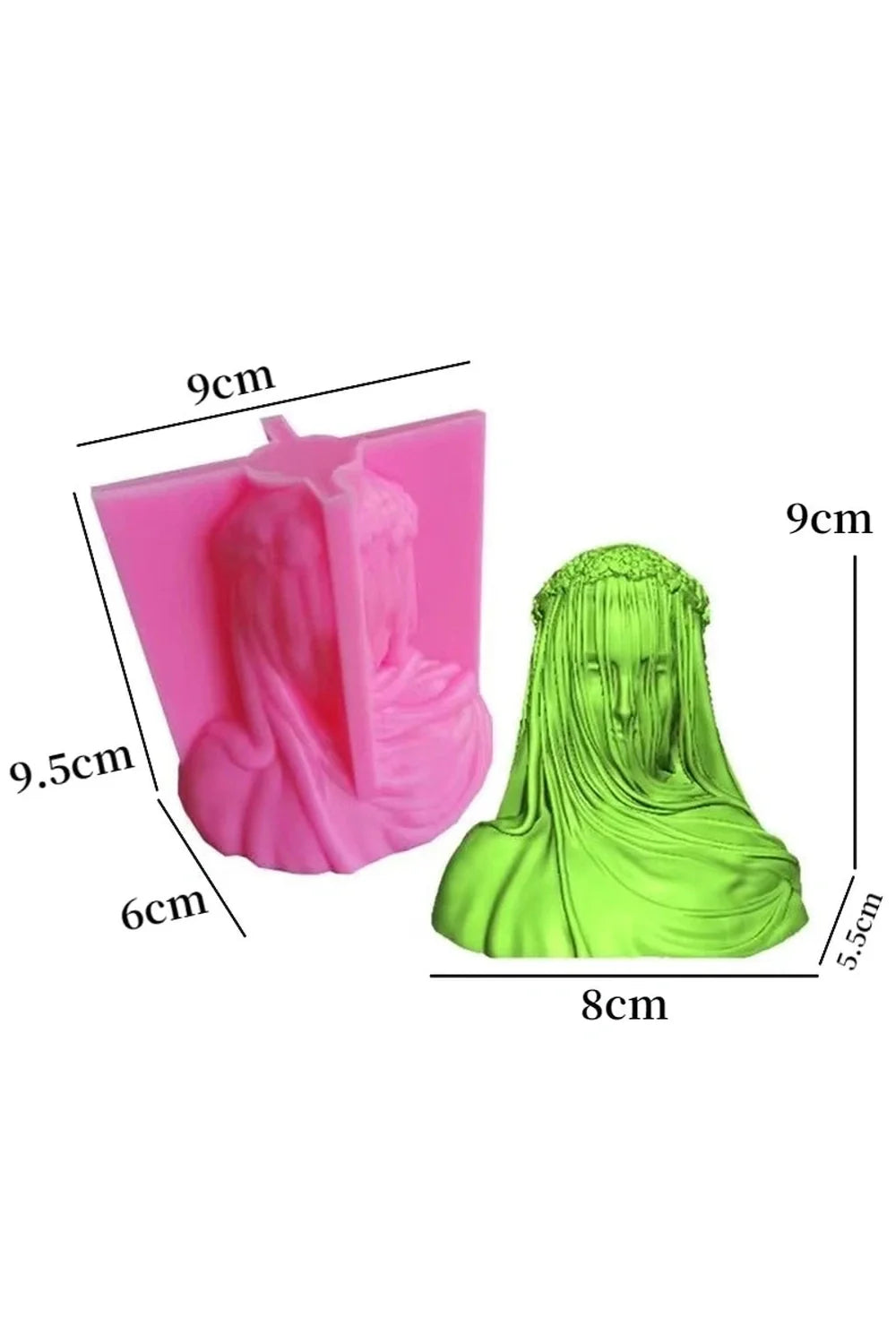 Lisslune | Portrait sculpture candle mold DIY