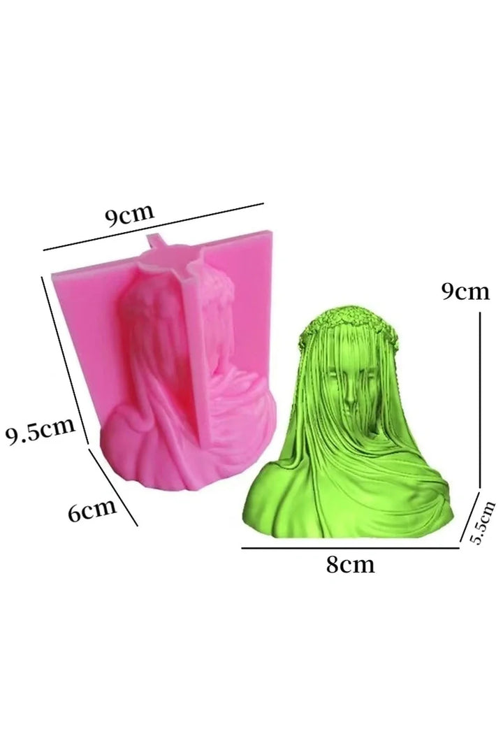 Lisslune | Portrait sculpture candle mold DIY