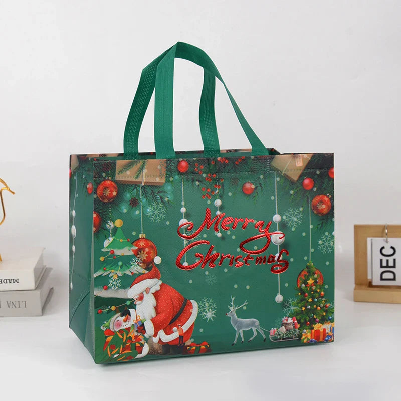 Rynx Christmas gift bag Santa Claus snowman candy gift wrapping bag 2024 Merry Christmas party home decoration Navidad Noel 2025 New Year