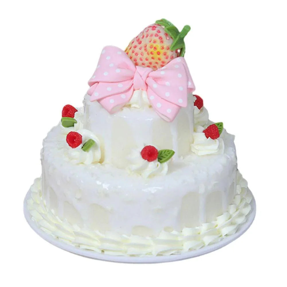 Lisslune | Elegant Synthetic Cake Model for Bakery Display and Photography - 1PC Decorative Food Model