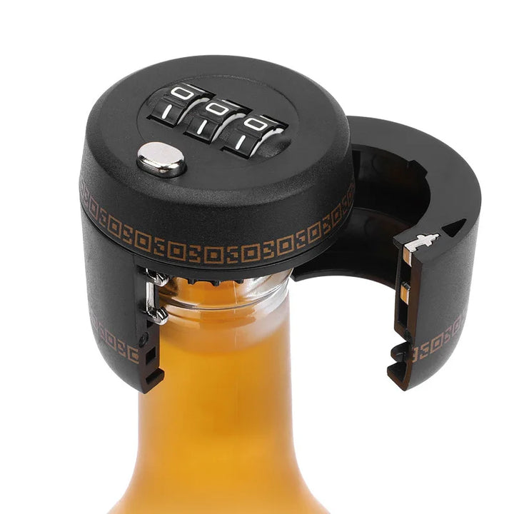 Lisslune | Drink Safe Reusable Childproof Password Lock Wine Bottle Stopper