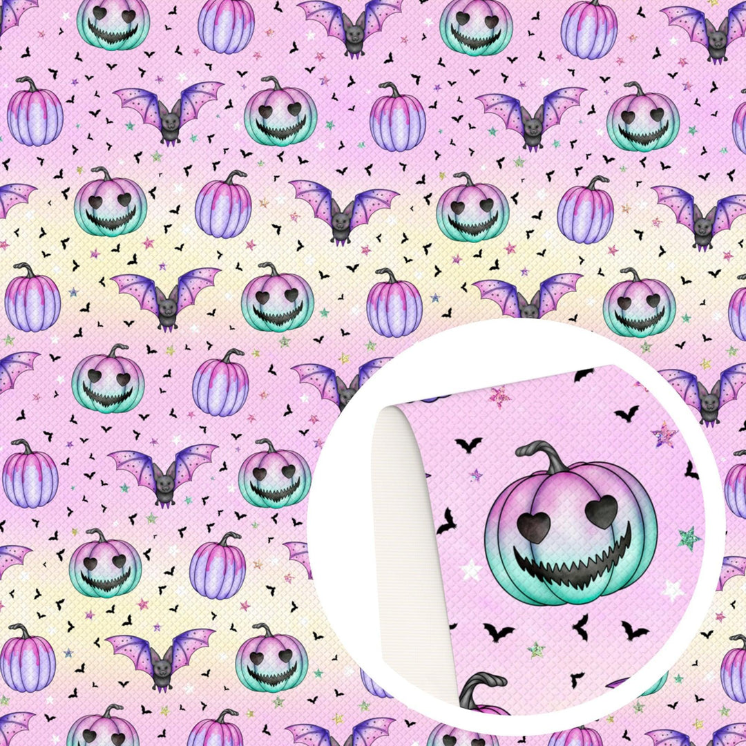 Lisslune | Halloween-themed leather craft sheets - ghost & pumpkin designs for DIY projects