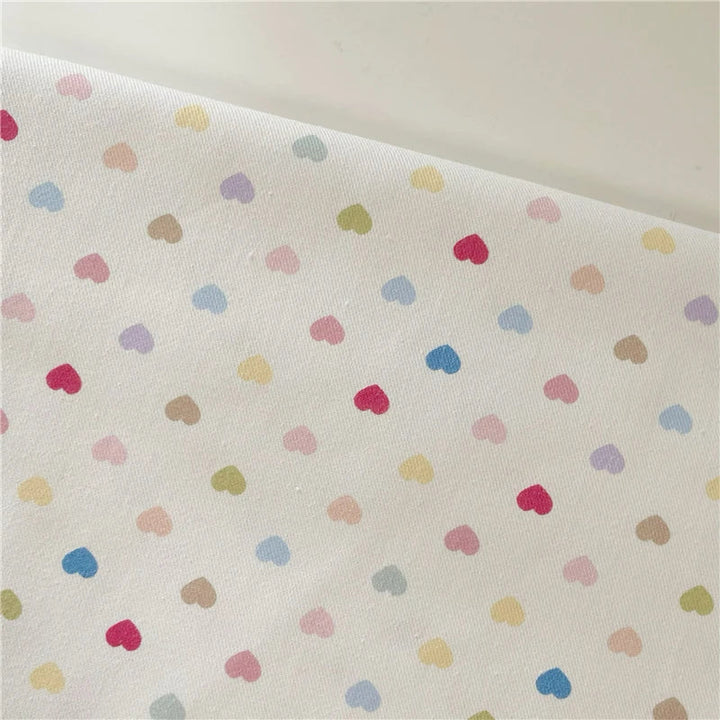 Rynx | Pure cotton twill color love tulip bow rose fabric skirt bag trousers handmade DIY sewing fabric elegant bedding tablecloth
