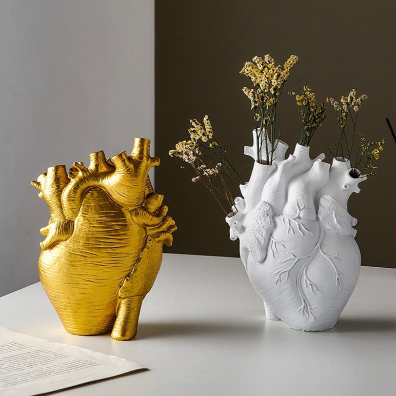 Lisslune | Heart Dry Plants Artificial Vase