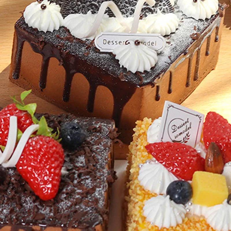 Lisslune | Realistic Synthetic Fruit Cake Model for Home Decor and Photography - 1 pc. FCYY-MIX2