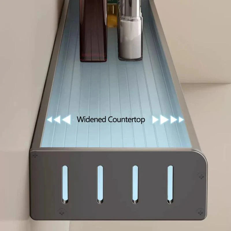 Lisslune | Space-saving aluminum kitchen shelf system