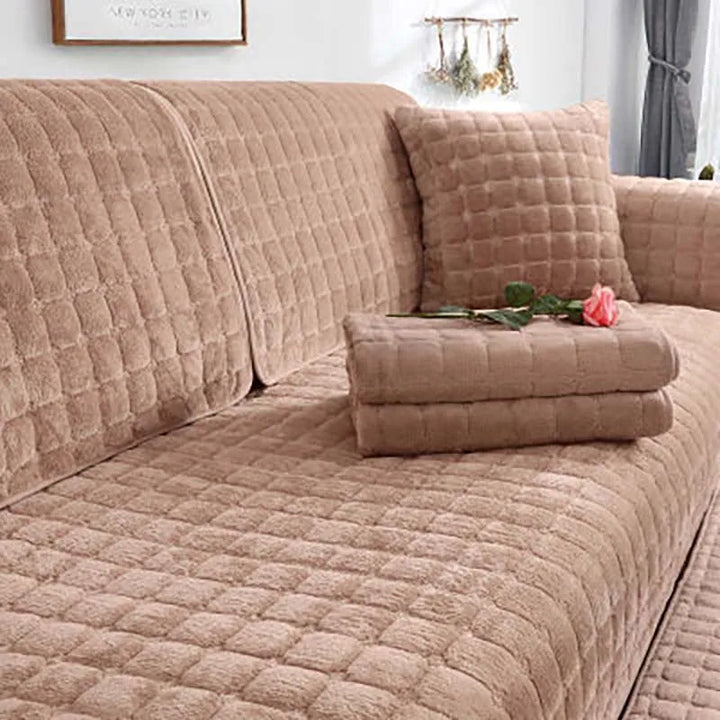 Lisslune | Cozy Soft Thick Plush Non-Slip Sofa Cover