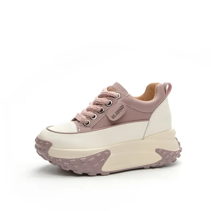 Lisslune | 7 cm Platform Wedge Sneakers made of Leather