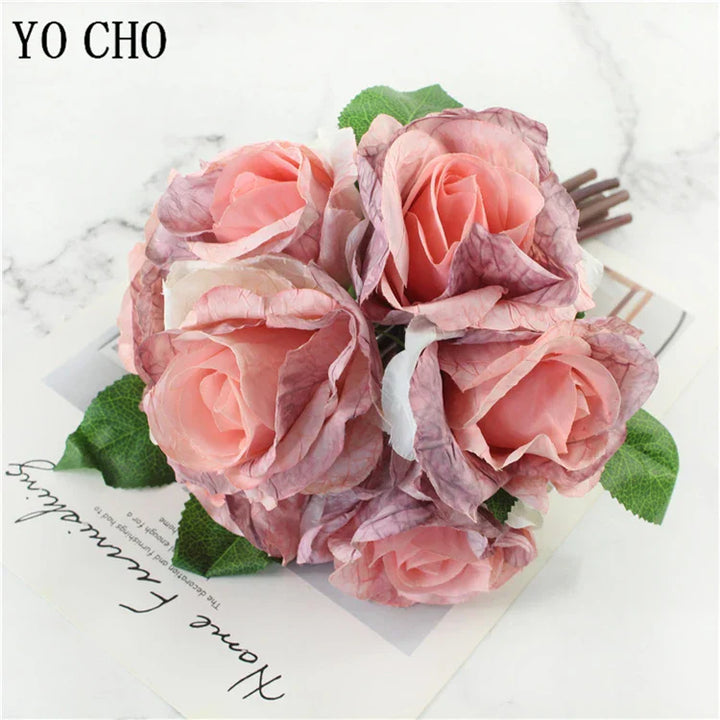Lisslune | Large Peony Silk Flower Bouquet Set