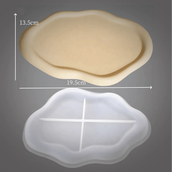 Lisslune | Cloud Coaster Silicone Mold – DIY Epoxy Resin Bowl for Storage, Handmade Aromatherapy & Desk Decoration
