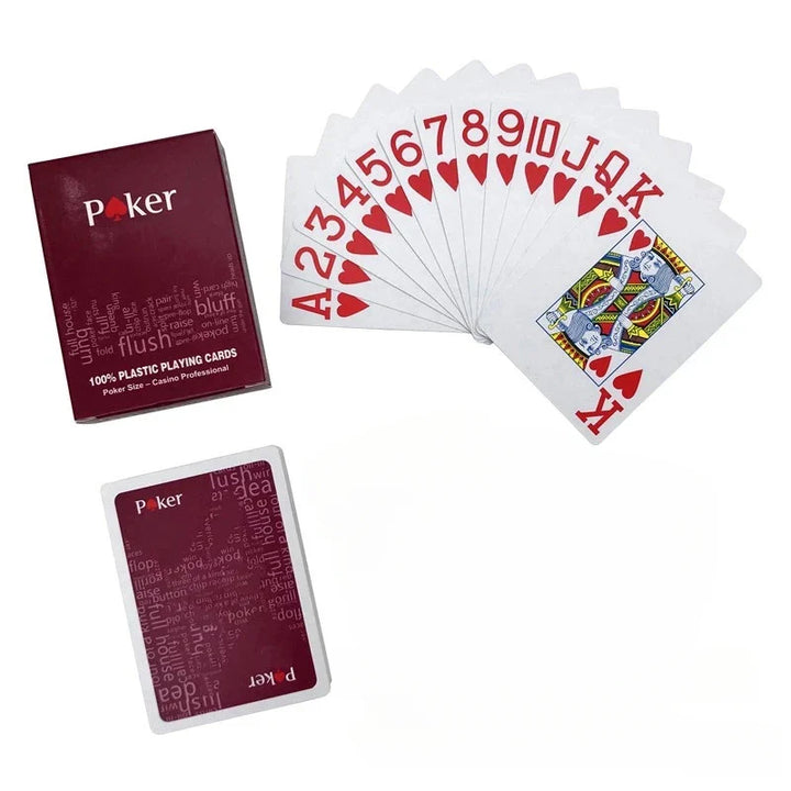 Rynx | Texas Plastic Cards Poker Mat Poker Game Party Props, suitable for outdoor entertainment, parties, family gatherings